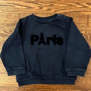 Jacadi Paris Navy “Paris” sweatshirt 24 months
